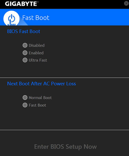 Gigabyte Fast Boot(ο)ٷ