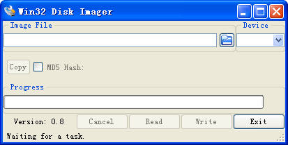 Win32 Disk Imager截图