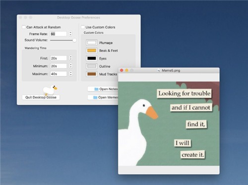 desktop goose for macbook