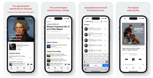 苹果正式推出独立古典音乐流媒体应用Apple Music Classical