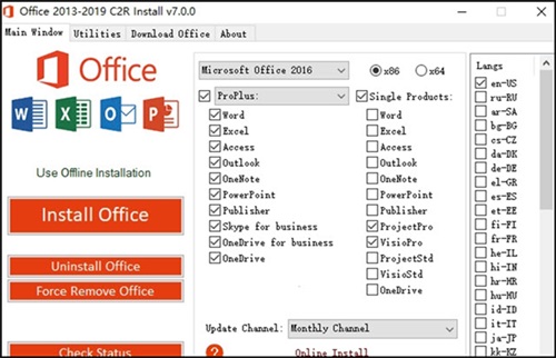 office 2013-2019 c2r install v6.3