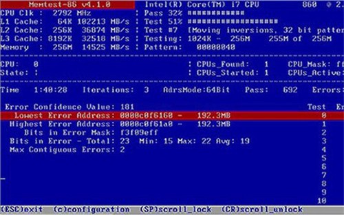 MemTest86��ɫ������