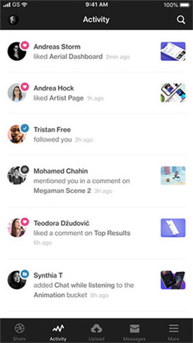 dribbble app ����