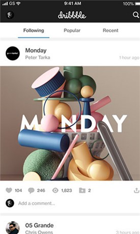 dribbble app ����