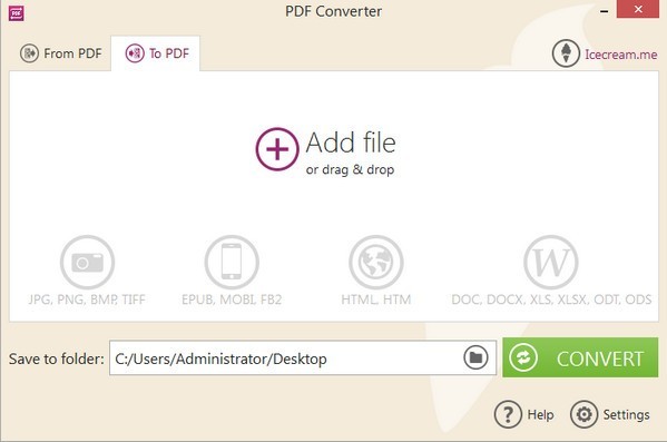Icecream PDF Converter��ɫ������