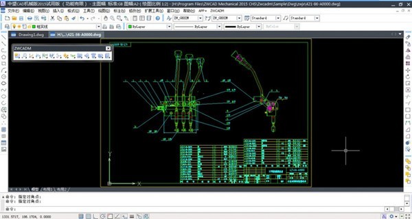 ����CAD��е����ɫ��